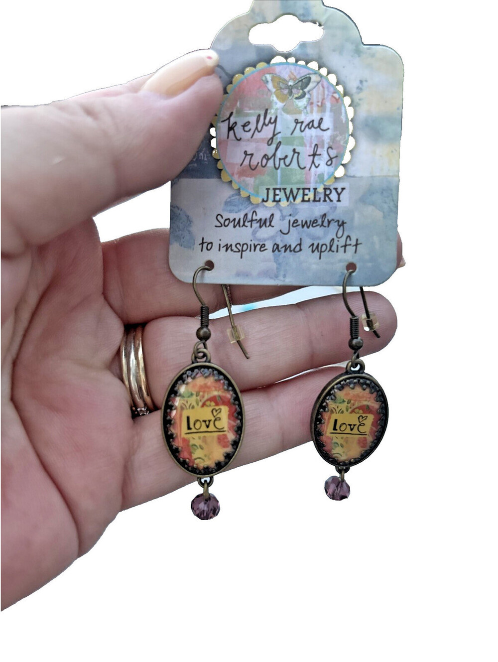 Antique Style Love Dangle Earrings #8
